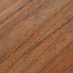 Plateau à gâteau rond en bois de teck naturel et noir – Ø17 cm
