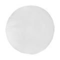 Pouf rond en tissu blanc – Intérieur moelleux – Ø60 cm