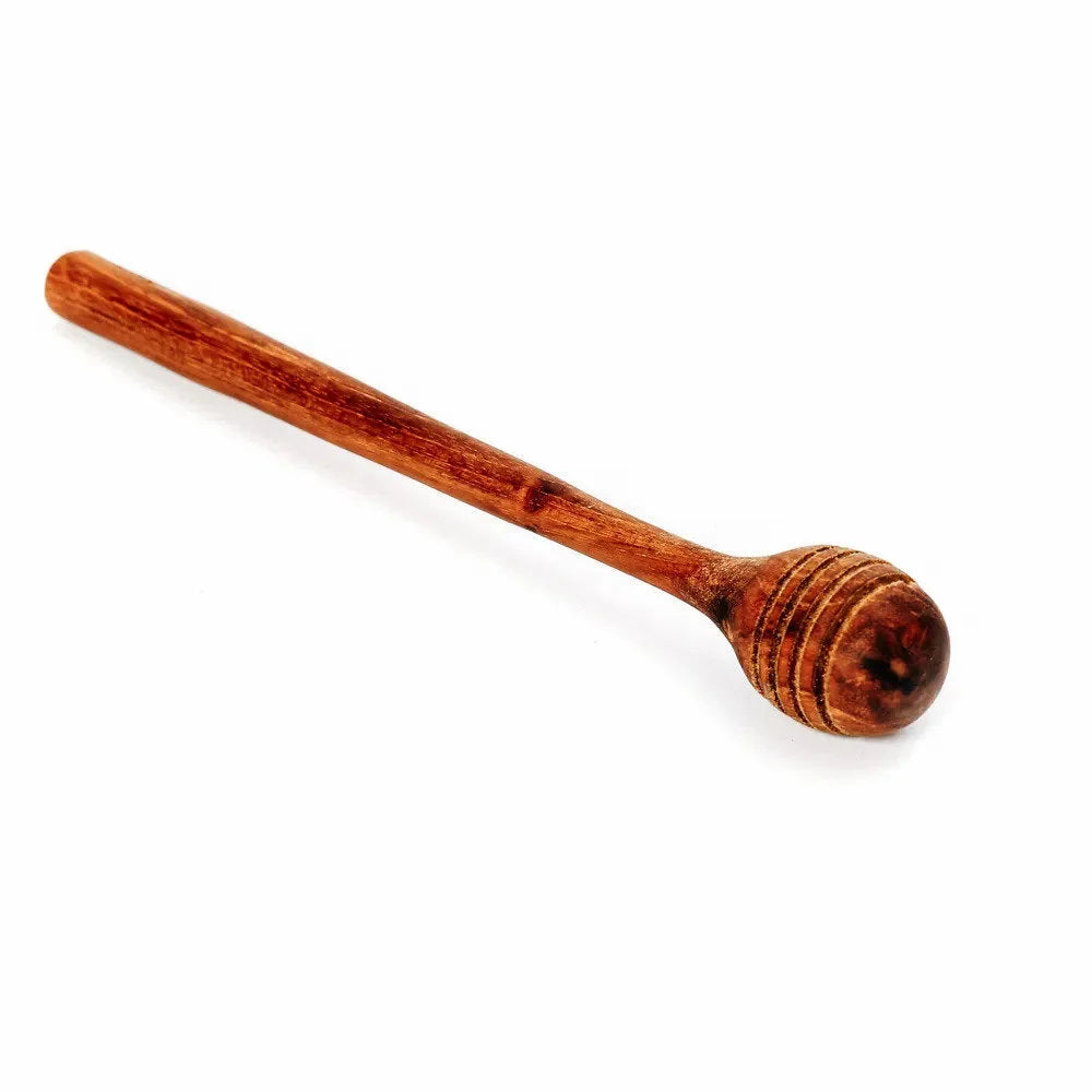 Cuillère à miel en teck naturel de 19 cm, accessoire de table élégante