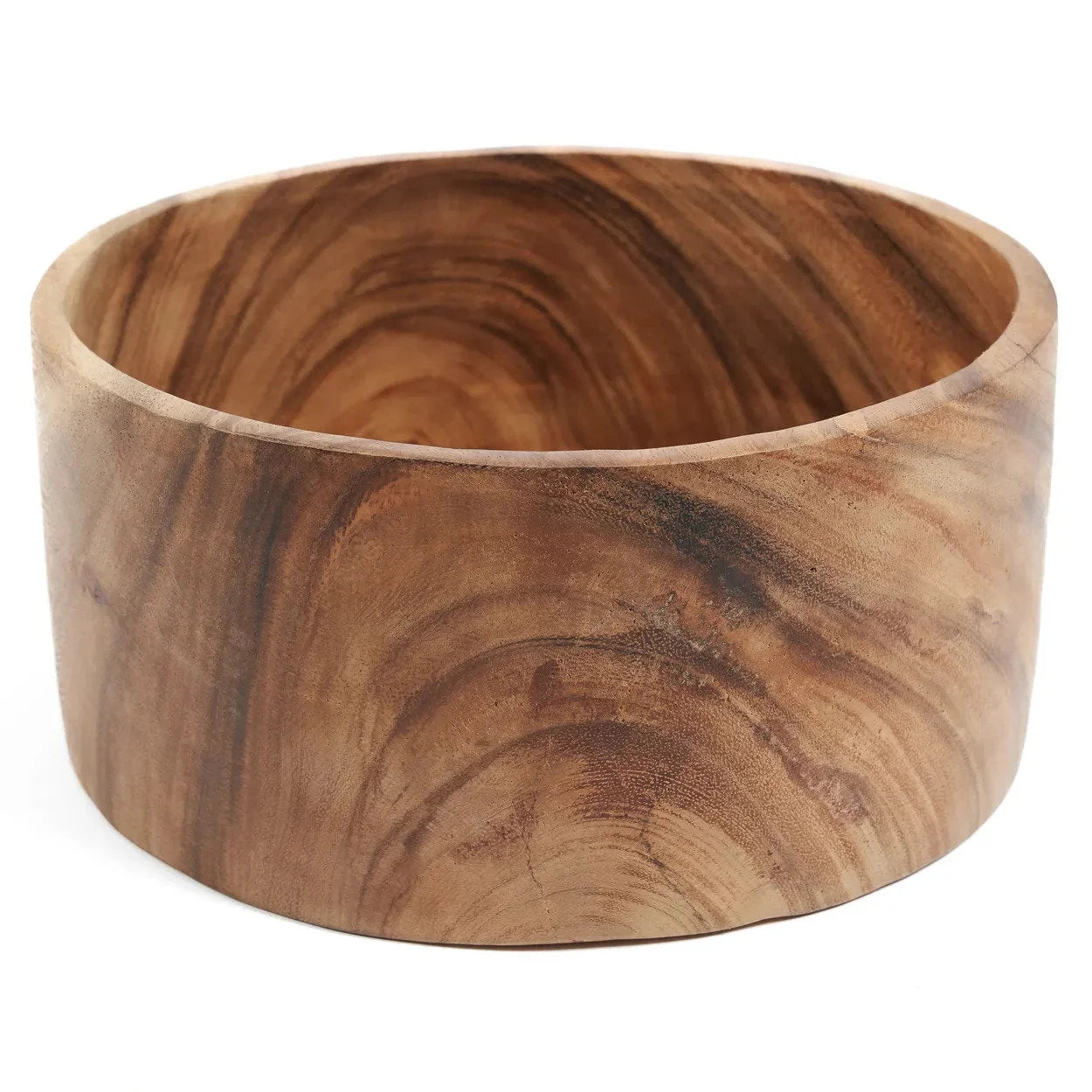 Saladier en bois de Suar naturel fait main 25 cm