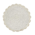Set de table rond en macramé coton