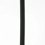 Cordon tressé noir pour suspension 5 lampes en verre fumé et acier noir 100x30 cm