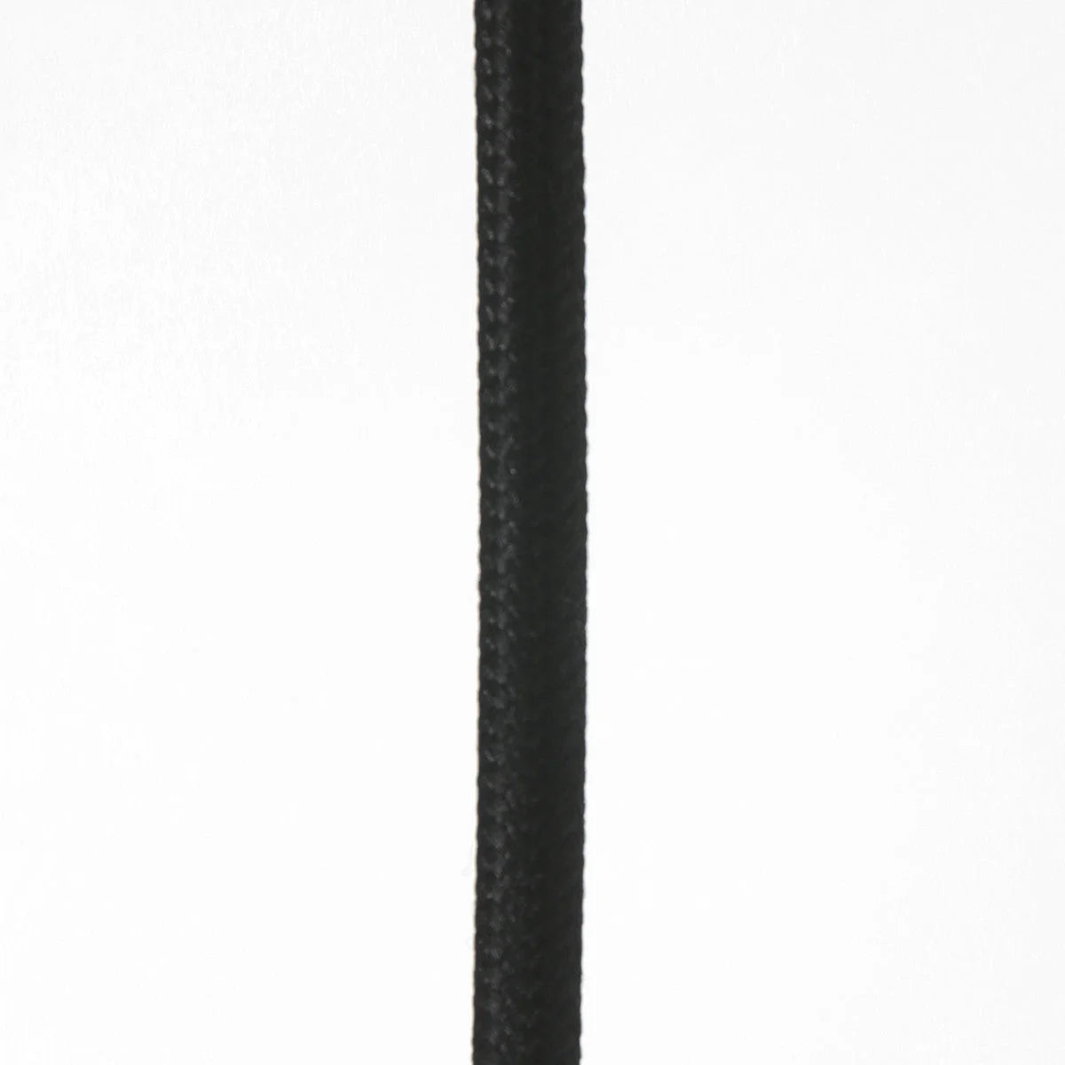 Cordon tressé noir pour suspension 5 lampes en verre fumé et acier noir 100x30 cm