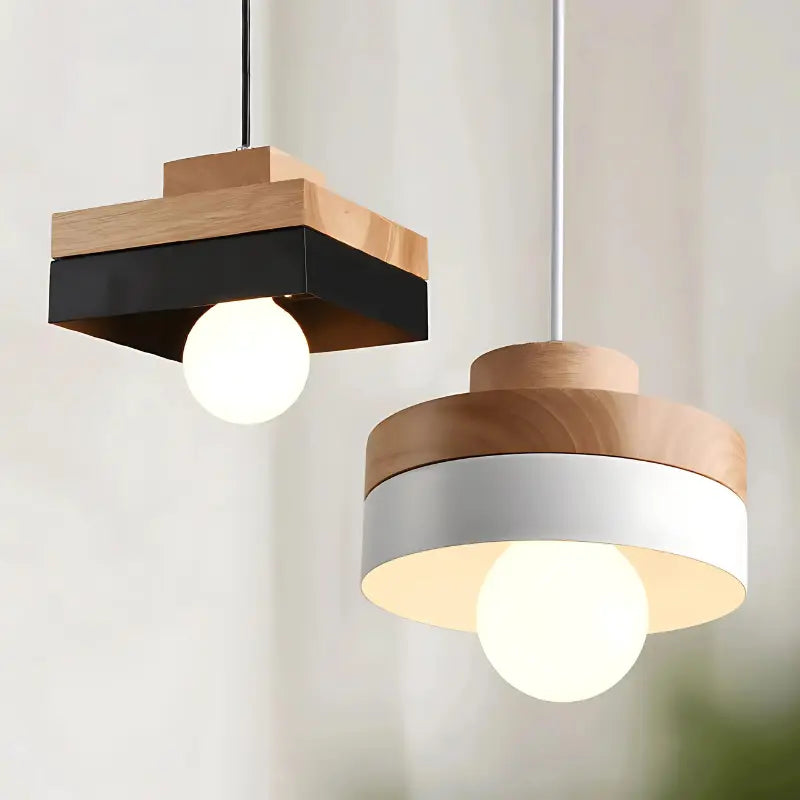 Suspension en bois design