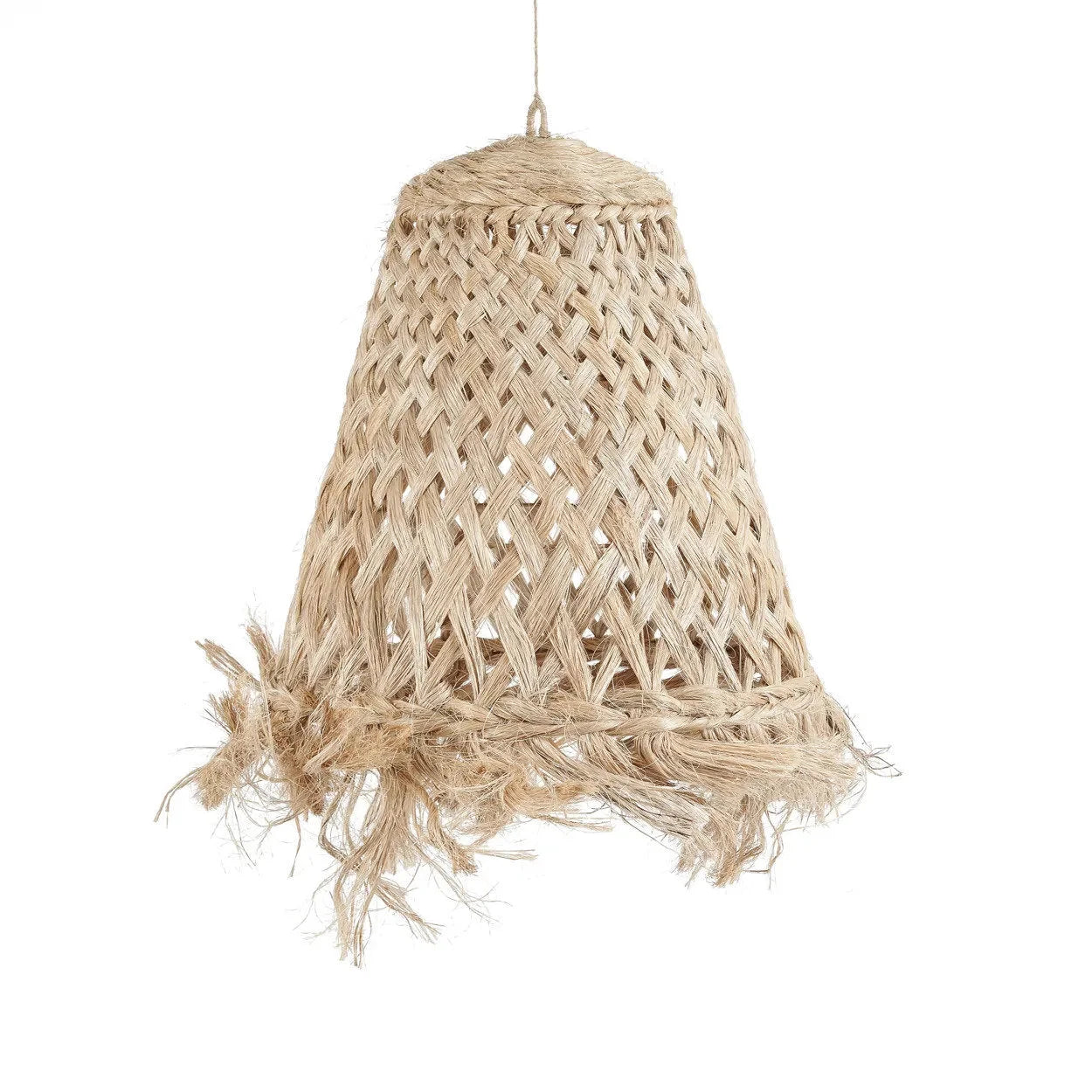 Suspension conique en abaca - Ø53 cm