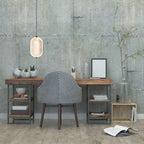 Détail du suspendeur cylindrique en verre ajouré couleur naturelle pour bureau à domicile