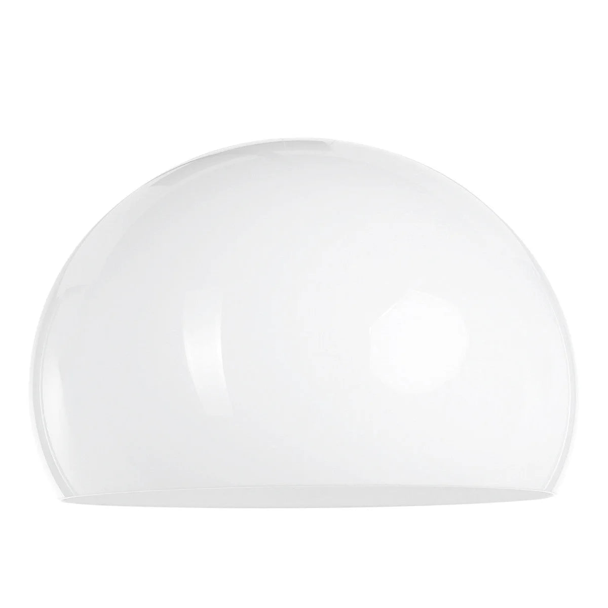 Dôme en verre blanc suspendu avec surface lisse de Ø38 cm pour décoration intérieure