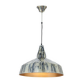 Suspension Hängelampe Harlow 100 Creme en blanc et gris avec intérieur or chaud