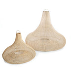 Suspension en rotin conique XL – Naturel – Ø120 cm