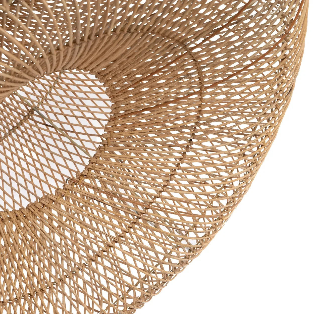 Suspension en rotin conique XL – Naturel – Ø120 cm