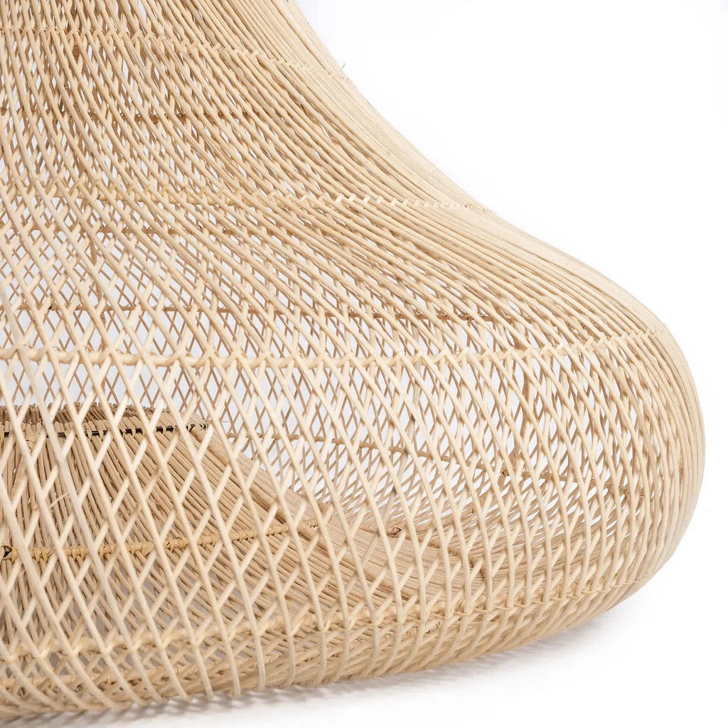Suspension en rotin naturel forme cloche Ø75 cm