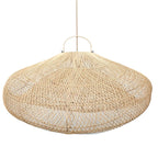 Suspension rotin naturel forme nuage Ø120 cm pour salon ou chambre