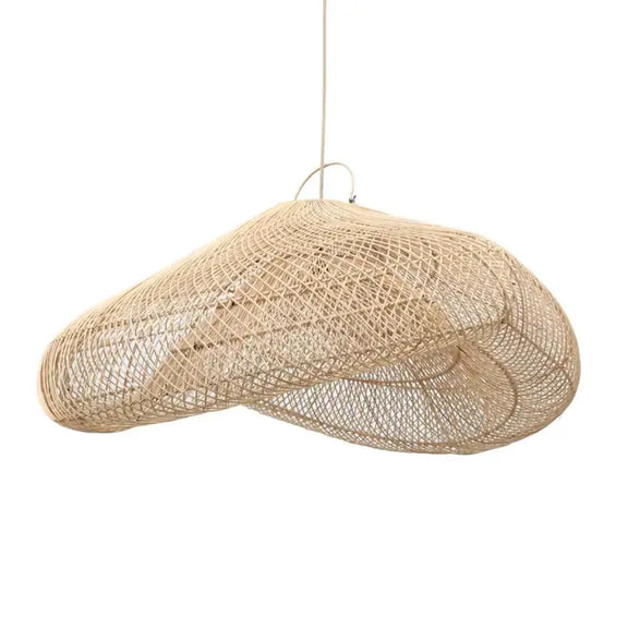 Suspension rotin naturel nuage XXL