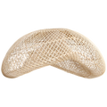 Suspension en rotin tressé beige forme organique Ø75 cm