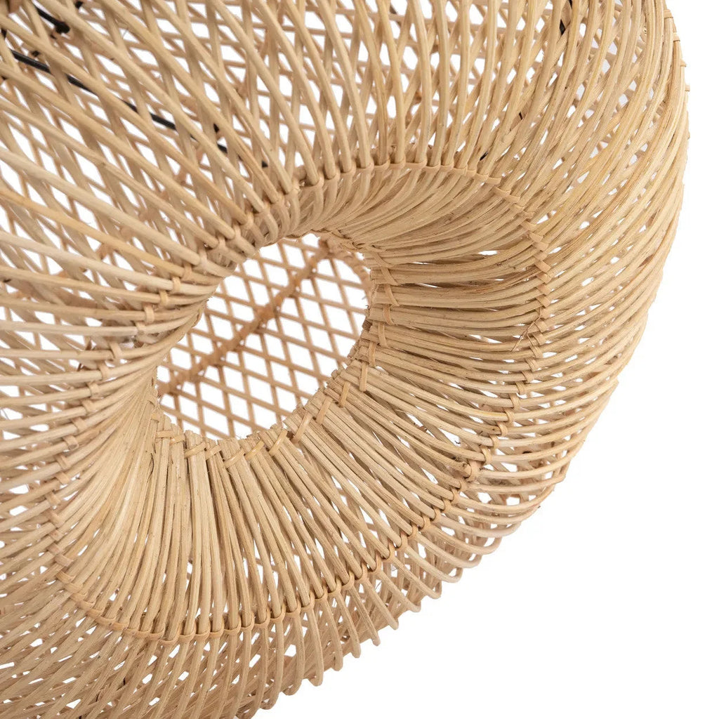 Suspension en rotin tressé naturel forme sphérique – Ø60 cm