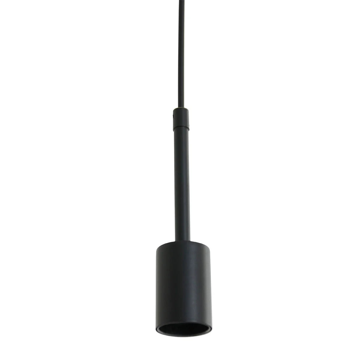 Suspension en verre ambré avec ampoule apparente, usine de lumière cylindrique noire