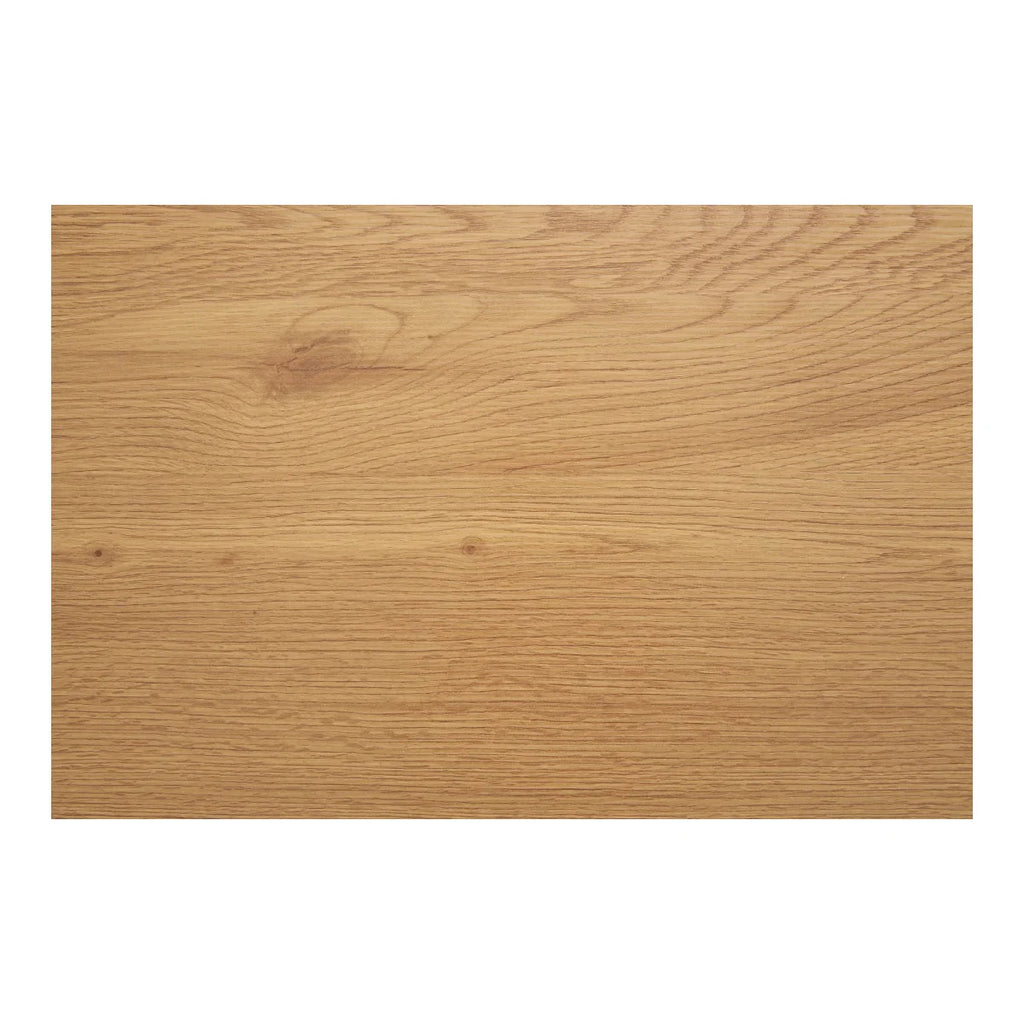 Plateau en bois de chêne clair naturel avec grain et nœuds subtils