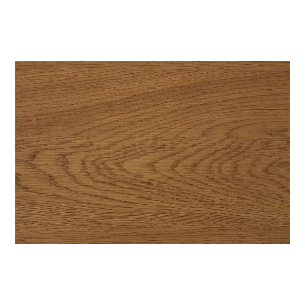 Table basse ovale en bois chêne clair 50x100 cm