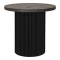 Table d’appoint ronde en MDF brun foncé ø48x45 cm