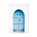Tableau porte orientale bleue
