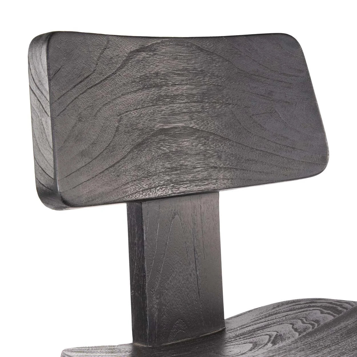 Tabouret de bar en bois noir 109 cm élégant