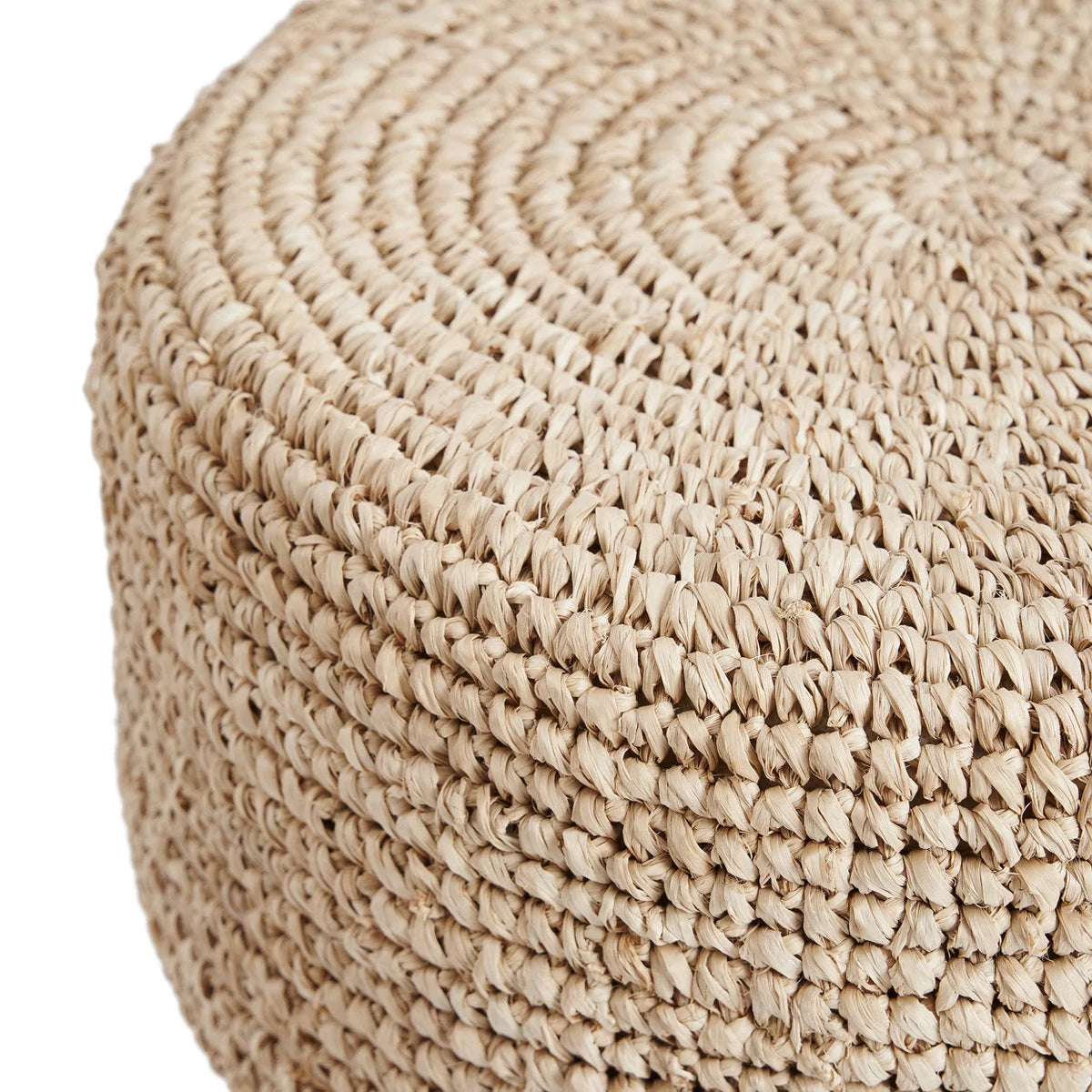 Tabouret de bar en raphia tressé – Naturel – H75 cm