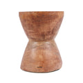 Tabouret ou table d’appoint en bois de suar naturel forme sablier – Ø40 cm