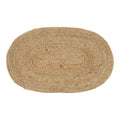 Tapis d’entrée ovale en jute tressée naturelle – 50x80 cm