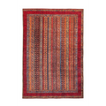 Tapis Faye 400 Multi Rot avec motifs complexes et bordures rouges, 110x180cm