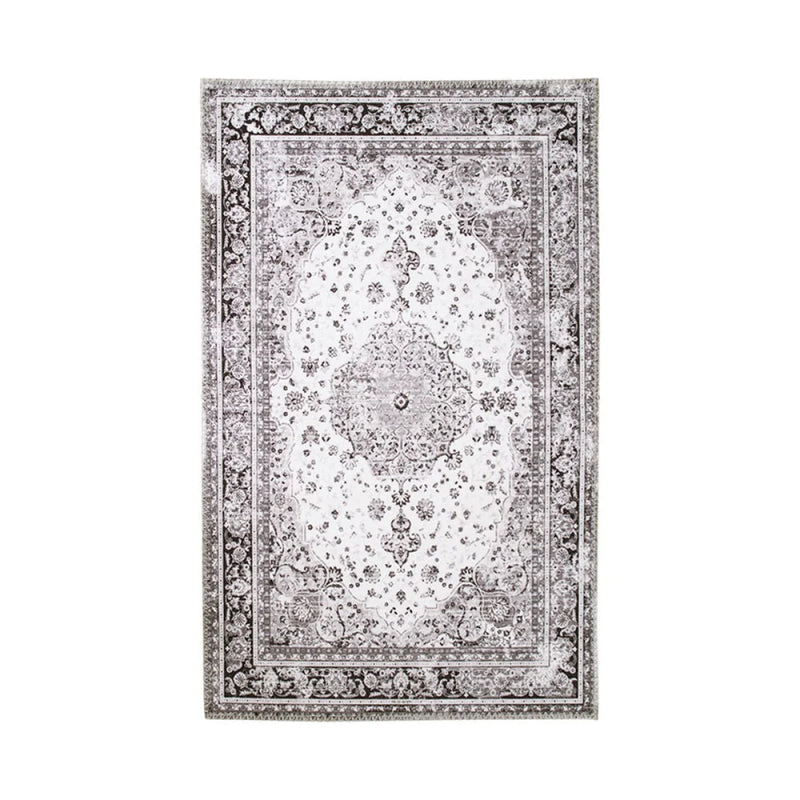 Tapis persan rectangulaire noir et blanc 160x230 cm