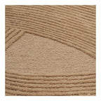 Tapis de bain beige texturé à motifs ondulés en relief, 160x230 cm