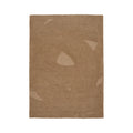 Tapis rectangulaire en laine camel à motifs en relief 160x230 cm