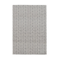 Tapis rectangulaire motif chevrons gris et crème 80x150 cm intérieur extérieur