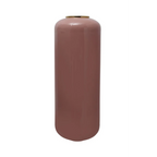 Bouteille en métal mauve-pink matte avec bordure dorée, Bodenvase Art Deco 180 Rosa Gold