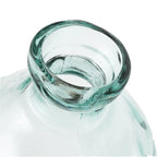 Vase en verre transparent ondulé bleu moderne – H73 cm